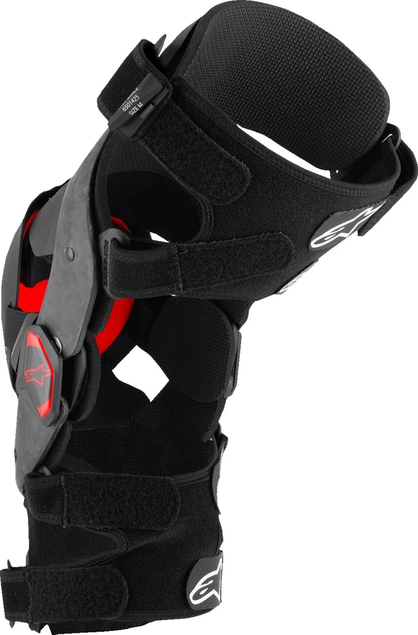 Rodillera Alpinestars SuperTech RK-10 Plasma Negro Rojo
