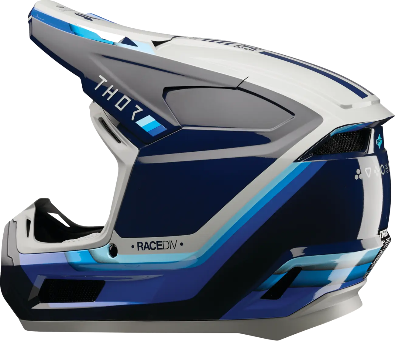 Casco THOR Fleet Infantil Defy Azul Blanco