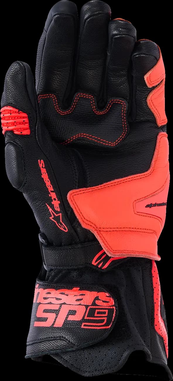Guantes Alpinestars SP-9 Negro Rojo