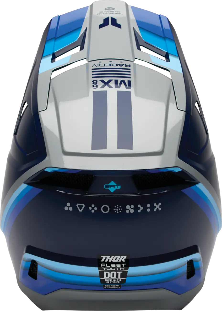 Casco THOR Fleet Infantil Defy Azul Blanco
