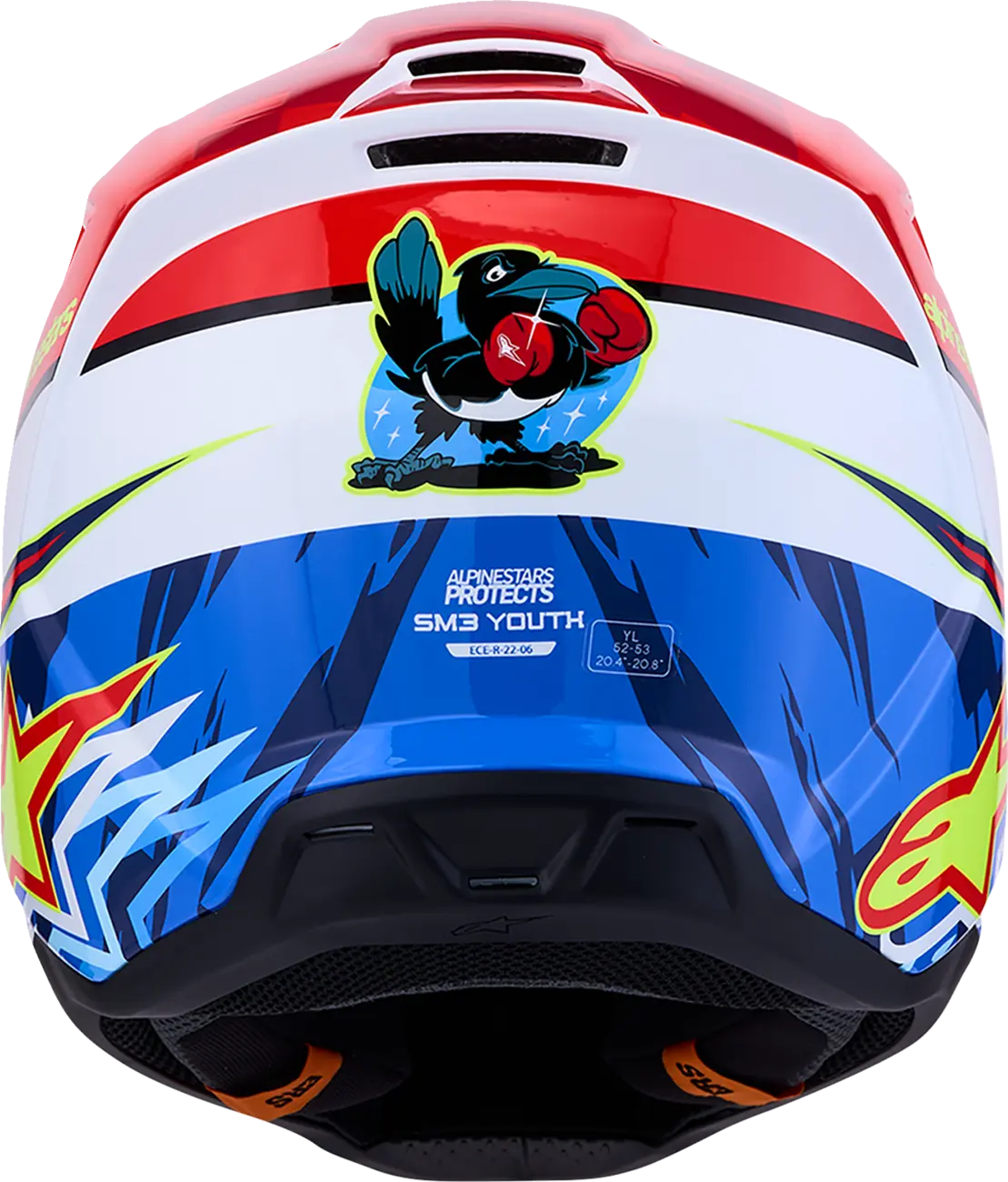 Casco Alpinestars S-M3 Infantil Falcon Rojo