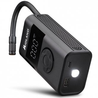 COMPRESOR DE AIRE CON POWERBANK - LINTERNA - MIDLA COMPRESOR DE AIRE CON POWERBANK - LINTERNA - MIDLA