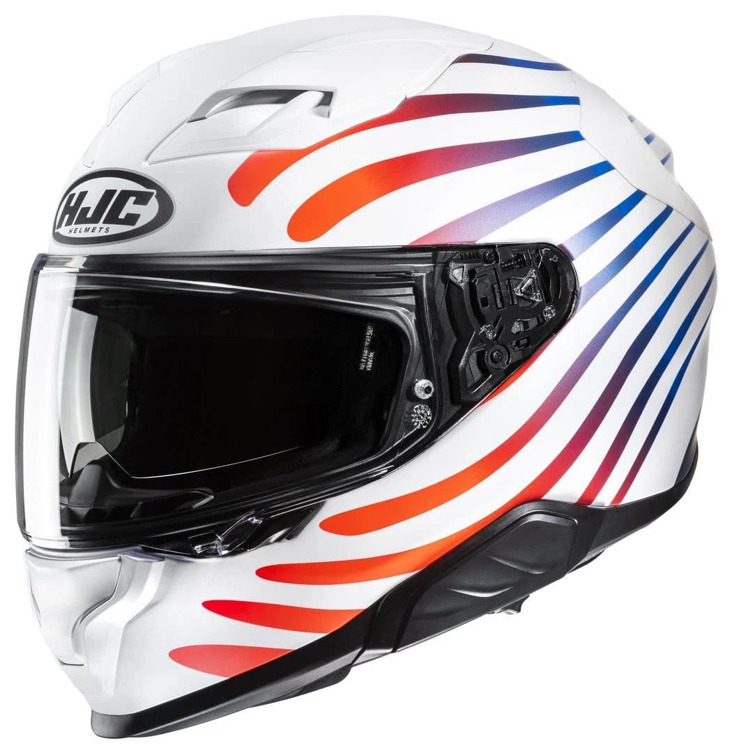 Casco Integral HJC F71 Zen MC21SF Blanco Rojo Azul image_1