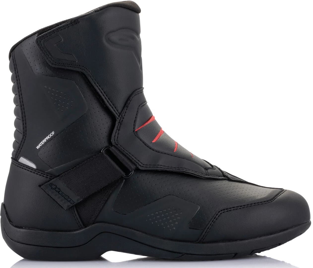 Botas Alpinestars Ridge V2 Waterproof Negro Rojo ( Botas Alpinestars Ridge V2 Waterproof Negro Rojo (