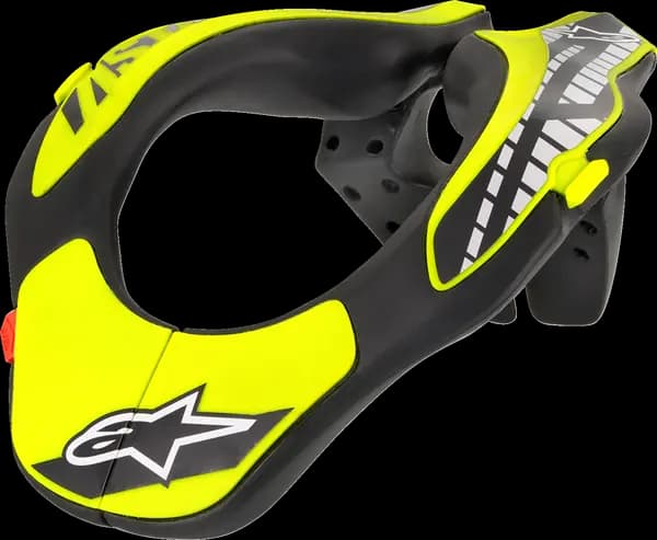 ALPINESTARS YOUTH NECK SUPPORT BLACK YELLOW FLUO image_1