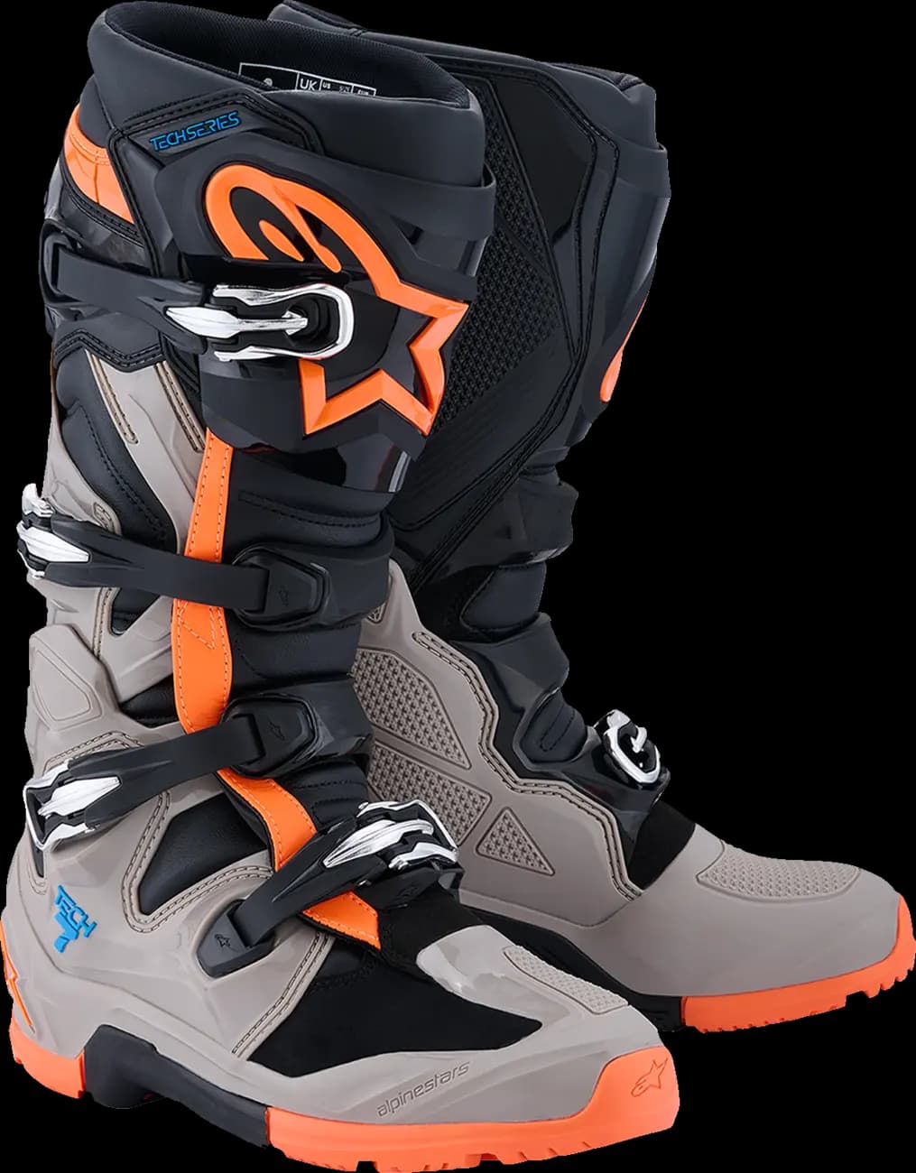 Botas Alpinestars Tech 7 Enduro Negro Marron Naranaja 2010426-1562 image_1