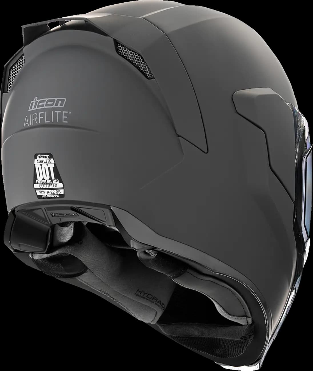 Casco ICON Airflite Dark Rub Negro Mate Casco ICON Airflite Dark Rub Negro Mate