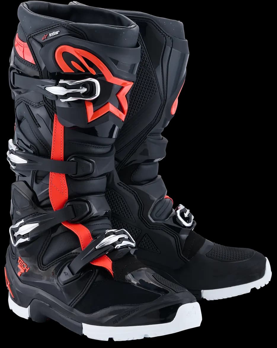 Botas Alpinestars Tech 7 Drystar Negro Rojo Blanco 2010526-1321 image_1