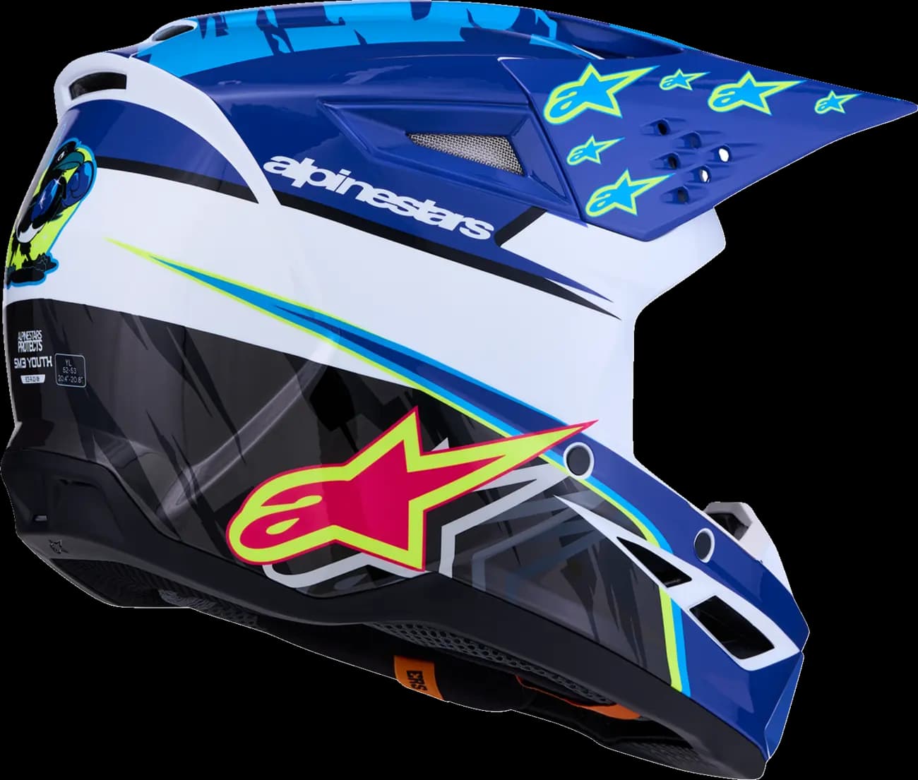 Casco Alpinestars S-M3 Infantil Azul Casco Alpinestars S-M3 Infantil Azul