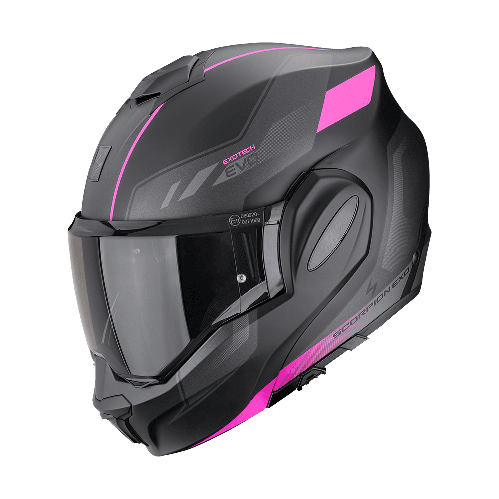 Casco Scorpion EXO-TECH Evo Socius Negro Rosa Mate image_1